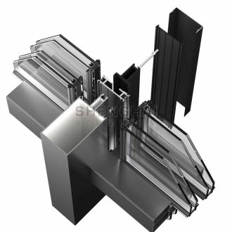 Curtain wall aluminum profile