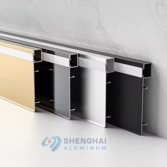 Hotel LED Skirting Board - Modern Aluminum Floor Trim with Built-in Lighting