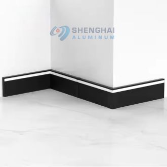 Hotel LED Skirting Board - Modern Aluminum Floor Trim with Built-in Lighting