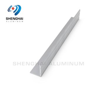 Polished Silver Aluminium Straight Edge Tile Trim