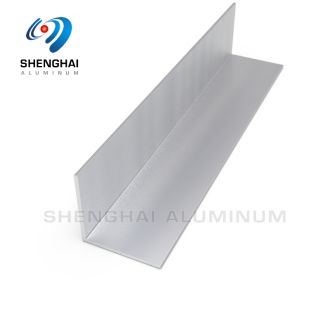 Brushed 90 Degree Aluminium Angle Trim Bright Silver