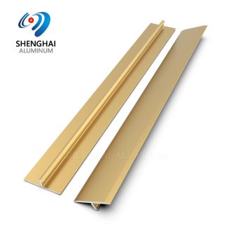 Gold T Shaped Metal Aluminium Tile Trim