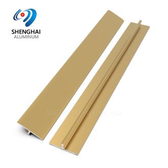 Gold T Shaped Metal Aluminium Tile Trim