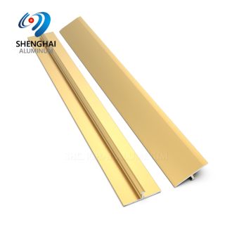 Gold T Shaped Metal Aluminium Tile Trim