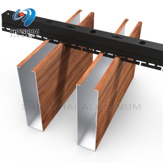 Aluminium U Baffle Ceiling Profiles