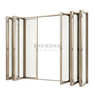 Aluminium folding patio doors