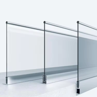 Aluminium U Channel Glass Railing Profile