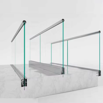 Aluminum U Channel Glass Railing Profile For Balcony