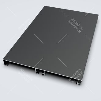 Black Aluminium Skirting Profile 100mm