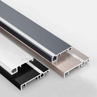 Anodized 100mm Aluminium Skirting With LED