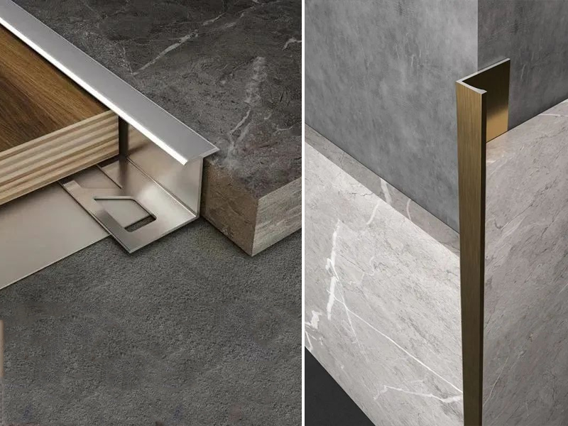 Aluminium tile transition edge strip Aluminium tile transition edge strip