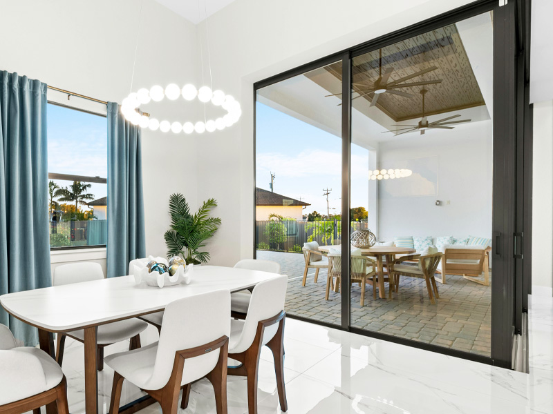 Aluminum outdoor door for villas