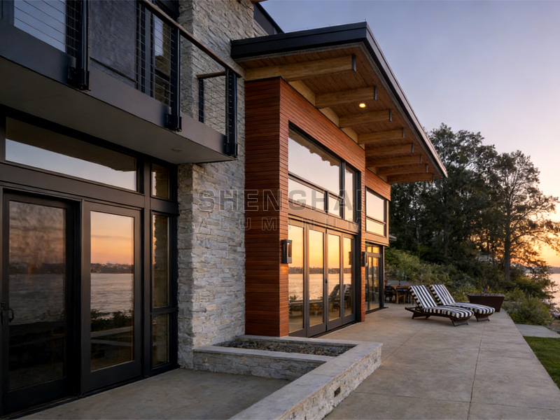 Aluminum window for beach houses