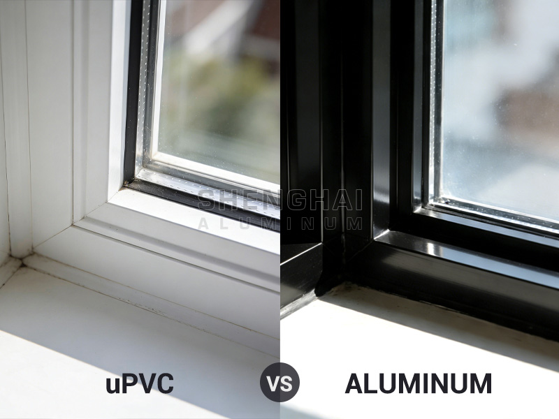 Aluminum window profile vs uPVC window