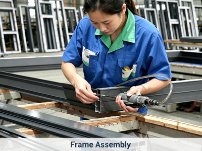 Aluminum window Frame Assembly Aluminum window Frame Assembly