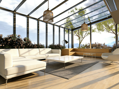 Rooftop sunroom for Europe