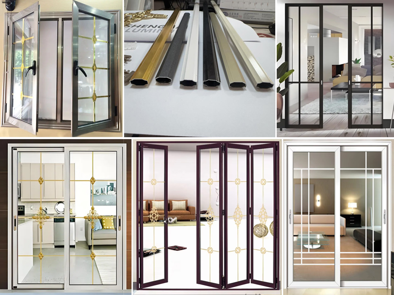 Aluminum Georgian Bar For Door Glass Decoration