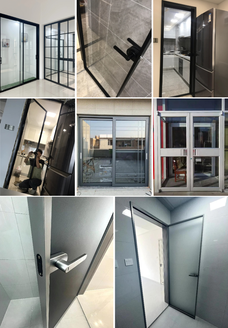Image of Aluminum Door | Sliding & Swing Type | Custom Size and Color Available Image of Aluminum Door | Sliding & Swing Type | Custom Size and Color Available