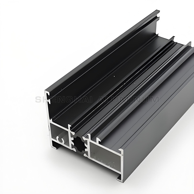 Black aluminum door and window profiles Black aluminum door and window profiles
