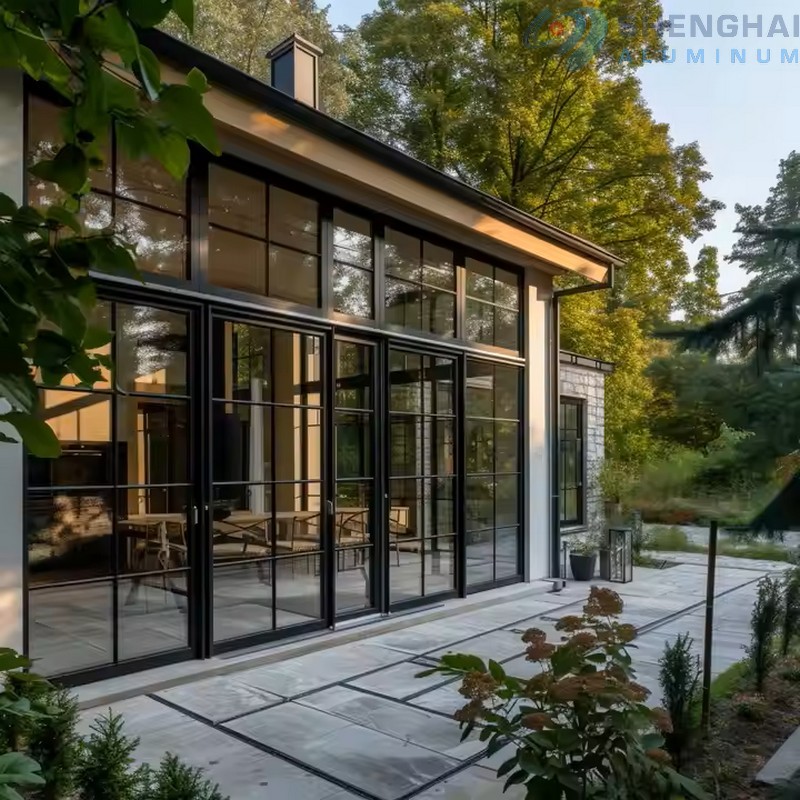 Image of aluminum profiles for windows and doors