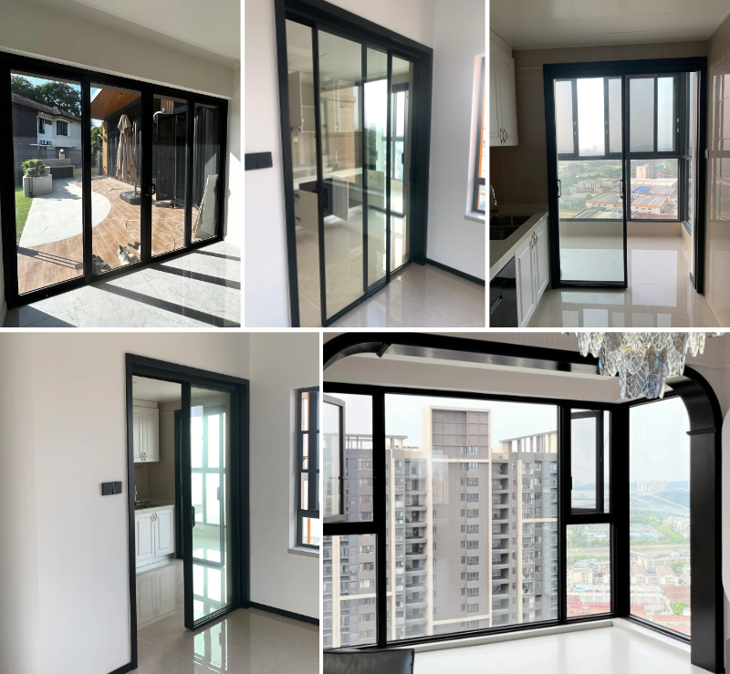 Image of Aluminum Sliding Door for Kitchen & Bathroom Image of Aluminum Sliding Door for Kitchen & Bathroom