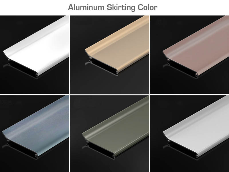 Aluminum skirting baseboard color Aluminum skirting baseboard color