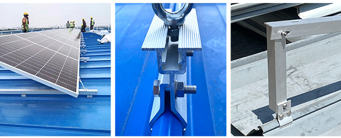 Aluminum Solar PV Corner Bracket Application Aluminum Solar PV Corner Bracket Application